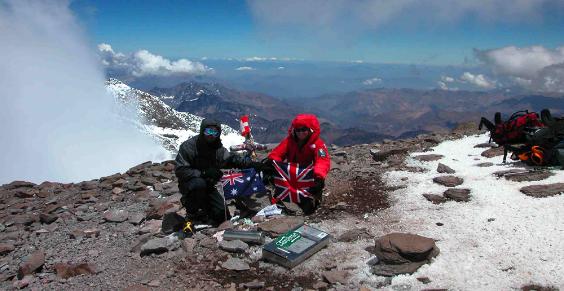 Rob and Jon on Aconcagua summit